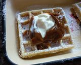 Foto del paso 4 de la receta: Waffles con avena y queso crema