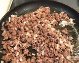 A picture of step 2 of Taco Meat Tejano style.