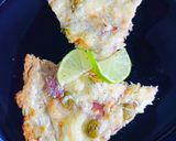 Kapros tejfölös tonhal pizza fekete erdei sonkával 💚🍕 recept fázis 6 fotója