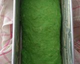 Foto langkah ke 3 dari resep Roti Tawar Pandan Kukus No Mixer No Ulen.