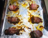 A picture of step 9 of Bacon 🥓 Wrapped BBQ 🍖 Jalapeño Poppers.