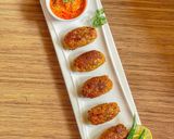 A picture of step 8 of Lauki ke Kabab Tomato Masale ke saath.