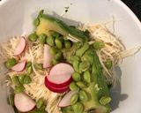 Une image de l'étape 4 de Salade de céleri Sedano,adamame et sardines.
