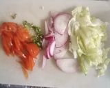 A picture of step 16 of Beetroot Felafel Sandwich with Feta cheese salad.