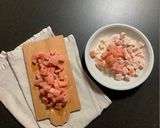 Foto del passaggio 1 della ricetta Pollo con mandorle e noci