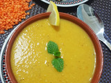 شوربة العدس الأحمر على طريقتي