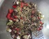 A picture of step 2 of Kala Chana Salad Canopees.
