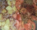A picture of step 3 of Desi style egg keema.