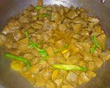 A picture of step 3 of Beef tikka liver.
