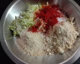 A picture of step 1 of Cabbage Muthiya.