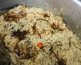 A picture of step 9 of Beef pulao.