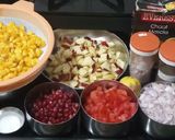 A picture of step 1 of Sweet Corn Chaat.