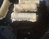 A picture of step 5 of Nutella French toast roll ups.