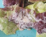 Salat mit einer Zitronen - Kondensmilch - Soße Rezeptschritt 4 Foto