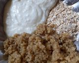 A picture of step 2 of Chia milet oats breakfast bowl.