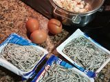 Revuelto de gulas y gambas