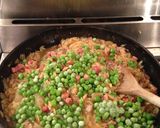 A picture of step 5 of Pea and Pancetta Pasta Risotto.