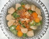 Foto langkah ke 4 dari resep Sup Oyong Baso.