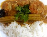 A picture of step 3 of PRAWN CURRY with DRUMSTICKS 😊.