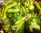 A picture of step 3 of Sautéed Broccoli with garlic and red pepper flakes .