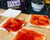 A picture of step 3 of Bread sandwich.