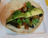 A picture of step 6 of Spicy Red Sauce Mushroom Tacos.