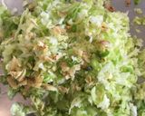 A picture of step 2 of Cabbage muthia.