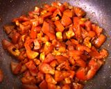 A picture of step 3 of Tomato Thokku.
