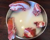 A picture of step 1 of California Farm Tomahawk Lamb Chops.