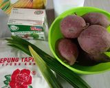 Foto langkah ke 1 dari resep Bola-bola Keribang / Candil biji salak ubi ungu.