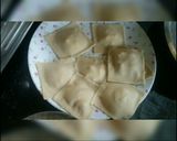 A picture of step 7 of Patriotic Raviolis Representing Pasta With Creamy Nutty Sauce.