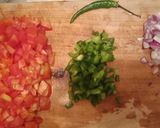 A picture of step 5 of Chillie peas-matoke served with guacamole.