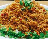 A picture of step 4 of Schezwan Fried Rice.