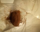 A picture of step 3 of Homemade Caramels Rolled in Cocoa.
