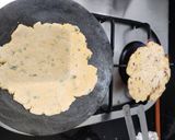 A picture of step 10 of Sarson ka saag Makki di roti.