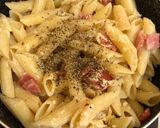 Foto langkah ke 7 dari resep Creamy Penne Vege Ham with Fiber Creme.