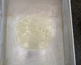 A picture of step 3 of Overnight 89% Hydration Garlic and Rosemary Focaccia.