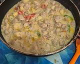 A picture of step 8 of Soya chunks Aloo Posto.