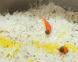 A picture of step 2 of Chilli black caraway rice.
