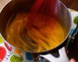 A picture of step 11 of Mango Frangipane Tart | Gorgeous Orange Yellow Tart.