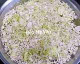 Hình bước làm 1 của món Gỏi gà hoa chuối(bắp chuối)