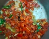 A picture of step 4 of Methi mutter pulao.