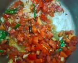 A picture of step 4 of Methi mutter pulao.
