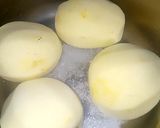 A picture of step 1 of Garlic Bread Potato Sandwich.