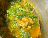 A picture of step 2 of Kulfa curry cooked with Walnuts.