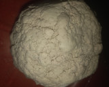 A picture of step 1 of Jigba Kosu (lumpy pap).