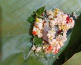 Foto langkah ke 3 dari resep Pepes Udang Tahu.