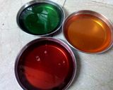 A picture of step 1 of Cathedral Window Jello Sago Drink.