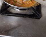 A picture of step 1 of Sev bhaji recipe.