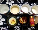 A picture of step 1 of Milk Rava Kesari.